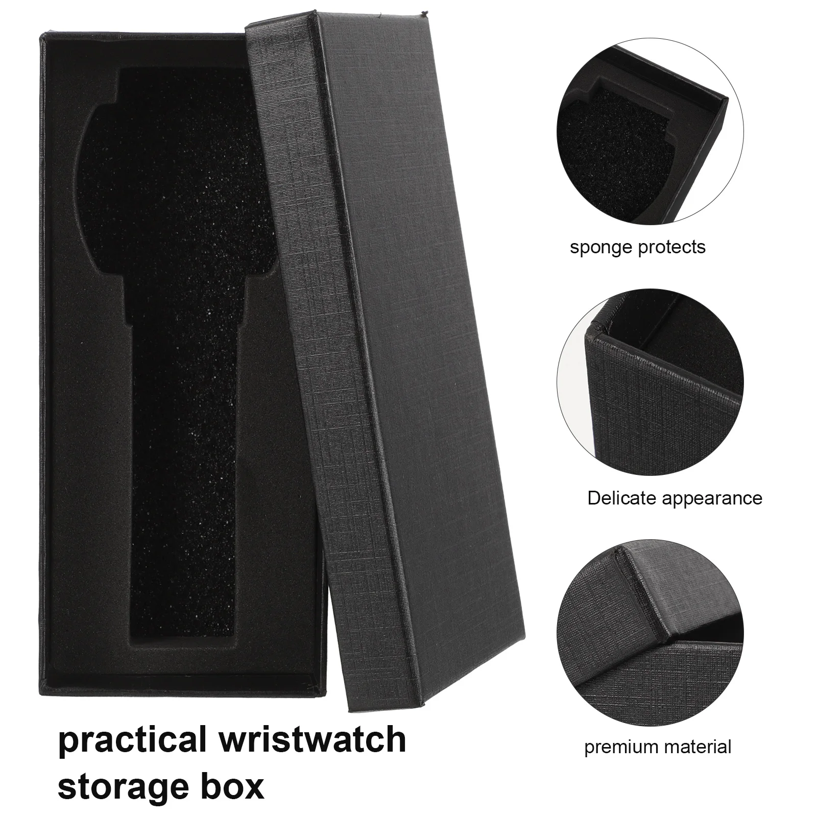 5pcs Single Watch Box Paper Wristwatch Display Case With Sponge Cushion Jewelry Gift Packaging Box Organizer watch storage box watch storage bag watch storage pouch
