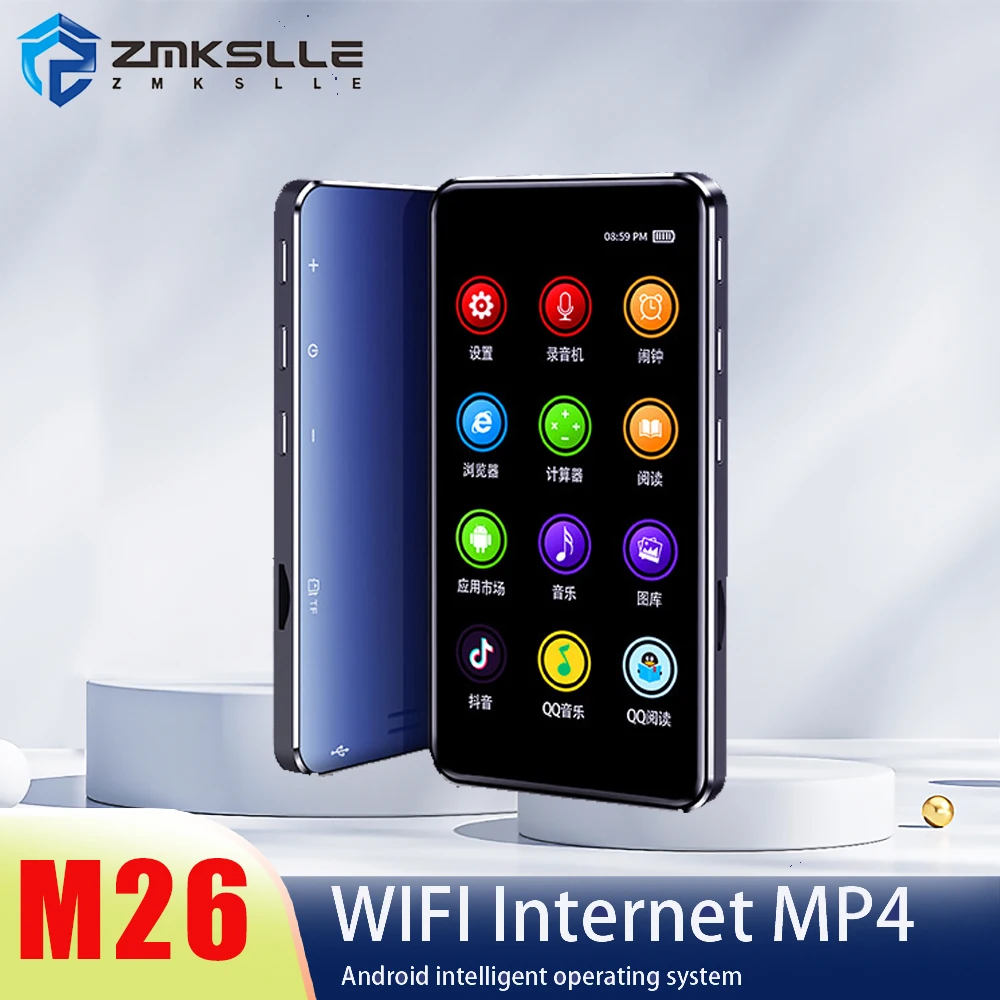 ZMKSLLE Smart WiFi Internet MP3 MP4 MP5 Player Game Console E-book Touch Screen Walkman Bluetooth Android MINI Tablet