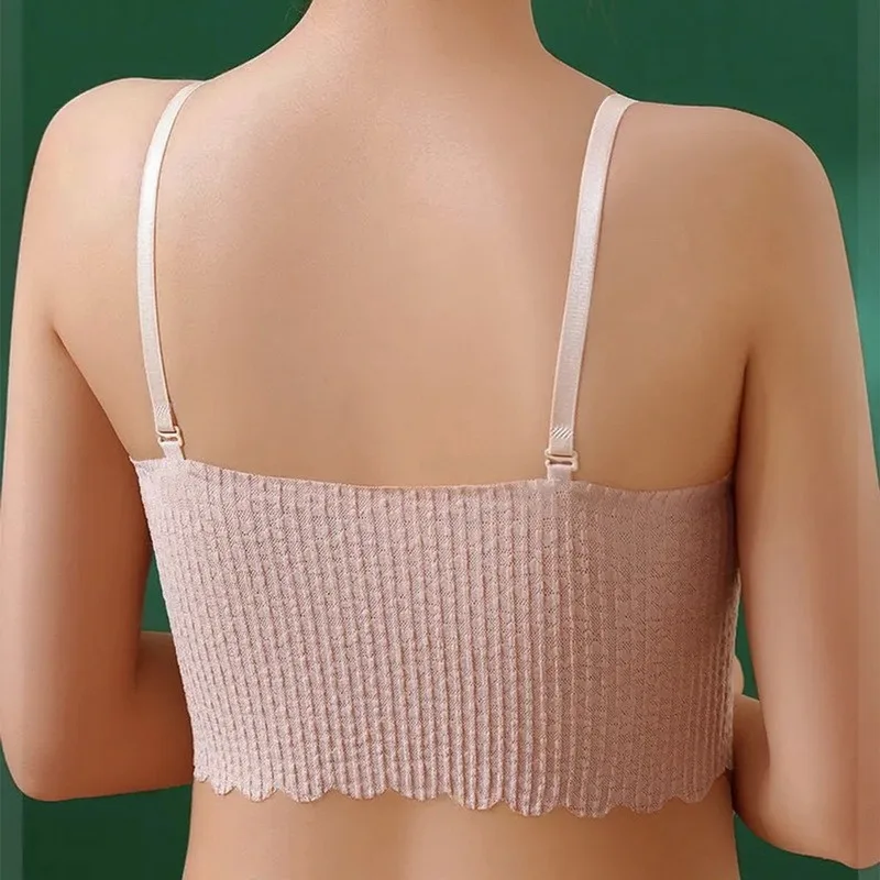 Sexy Bandeau Bra Strapless Brassiere Seamless Push Up Bralette Wireless Bra  Invisible Underwear Women Tube Top Boneless Lingerie