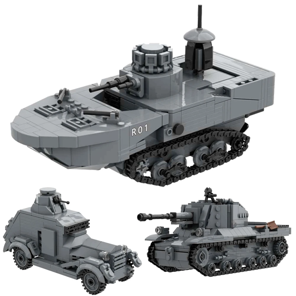 日本軍 九三式装甲自動車 レゴ互換 ミリタリー 兵器 大日本帝國海軍 報国