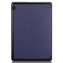 Trifold Magnetic Leather Hard Cover for MediaPad T5 10 (Dark blue)