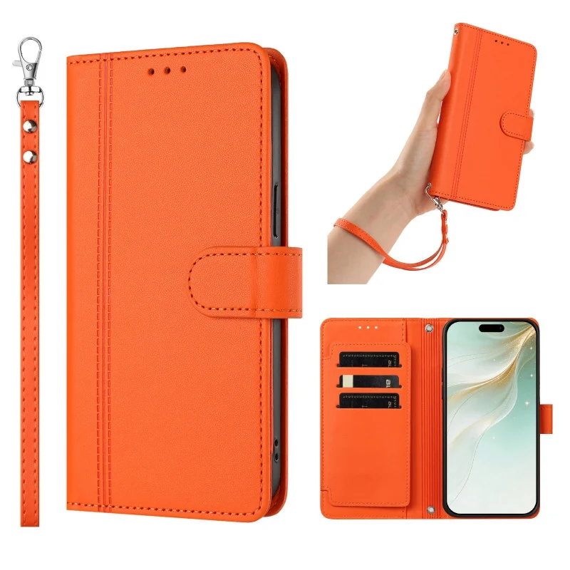 Premium PU Leather Flip Wallet Phone Case Cover