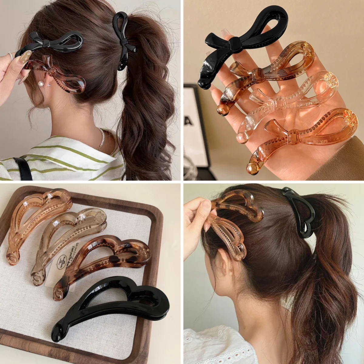 Mode Banana Pin Vertikale Haar Clip Hohe Pferdeschwanz Haar Krallen Für Frauen Koreanische Nicht-Slip Banana Haar Clip Sommer zubehör