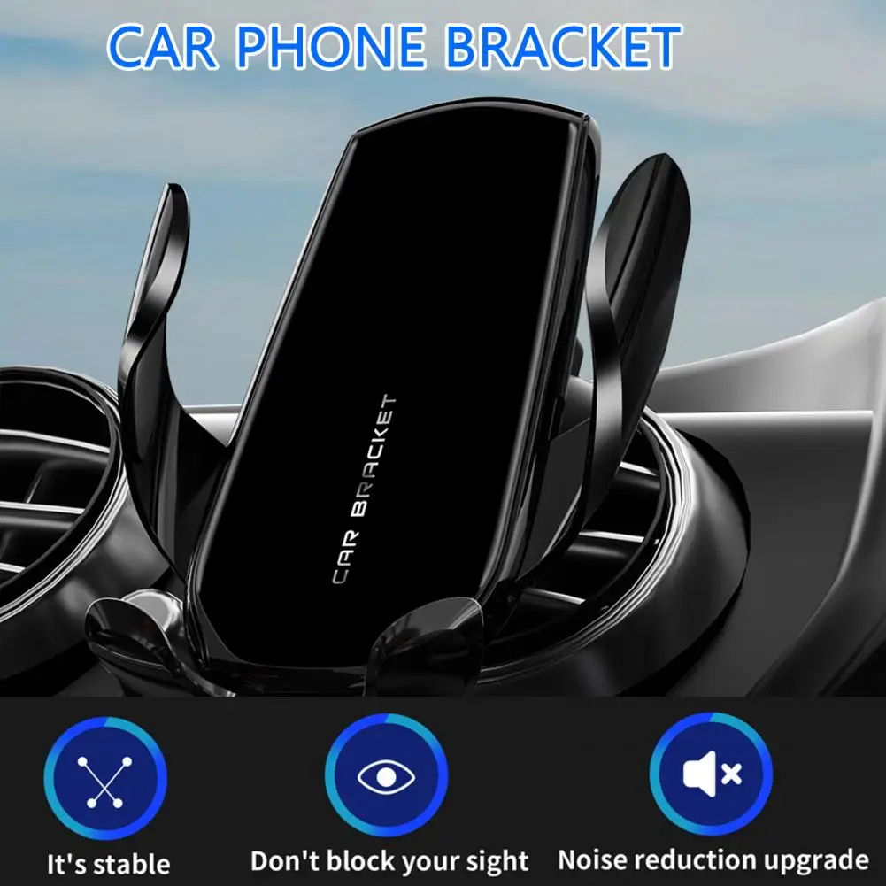 

Car Phone Holder Induction Automatic Clamping Adjustable Car Phone Holder Mount Stand Air Vent Clip Phone Accessories
