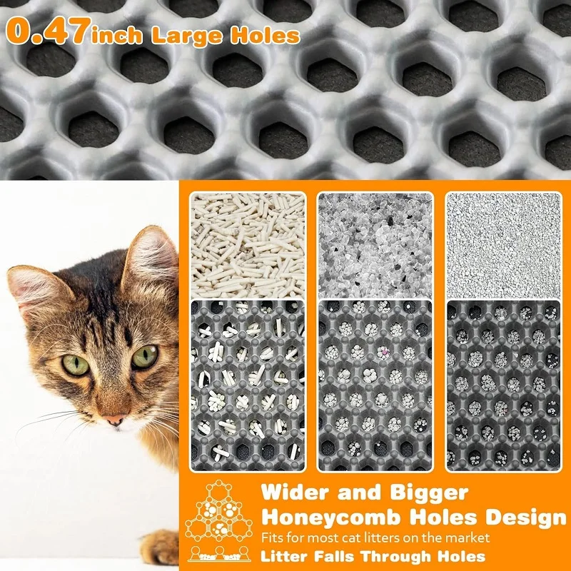 Large Waterproof Cat Litter Mat 4