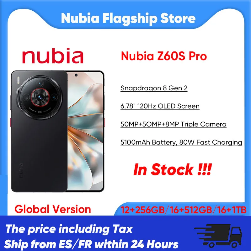 Smartfon Nubia Z60S Pro 16/512GB z EU za $339.07 / ~1404zł
