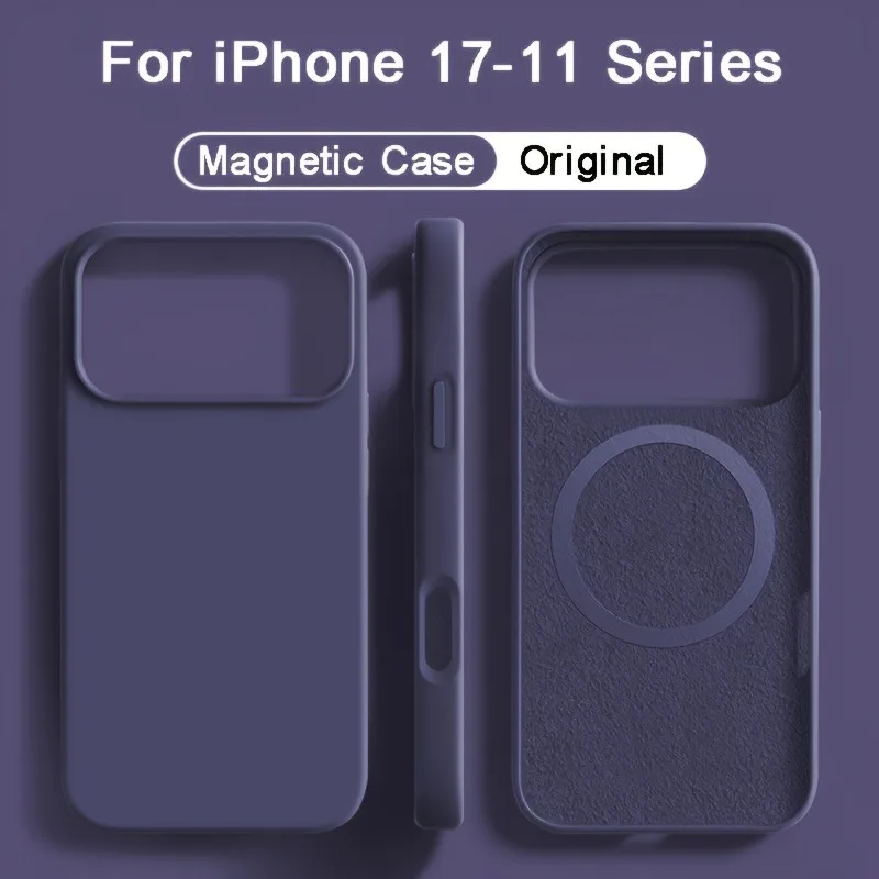 Magsafe Magnetic Liquid Silicone Wireless Charging Soft Case Cover