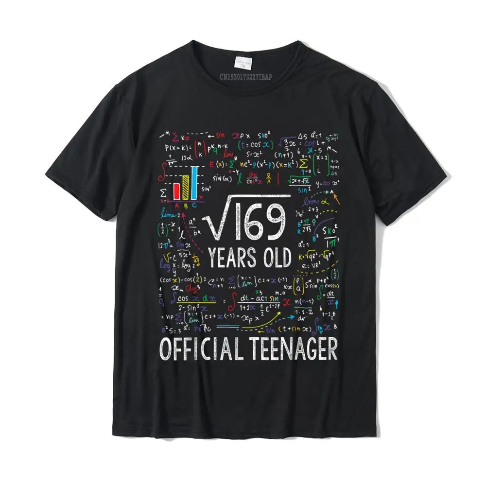 

Square Root Of 169 13 Years Old Official Teenager Birthday T-Shirt Men Special Print Tops T Shirt Cotton Top T-Shirts Printing