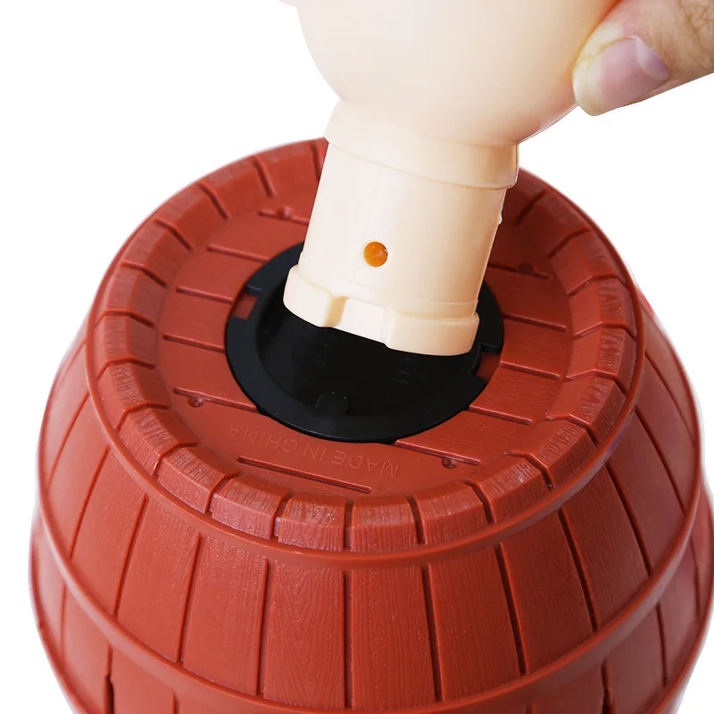 Funny Pirate Barrel Toys Lucky Game Jumping Pirates Bucket Sword Stab Tricky Toy Family Interactive Games for Child Kid Gift