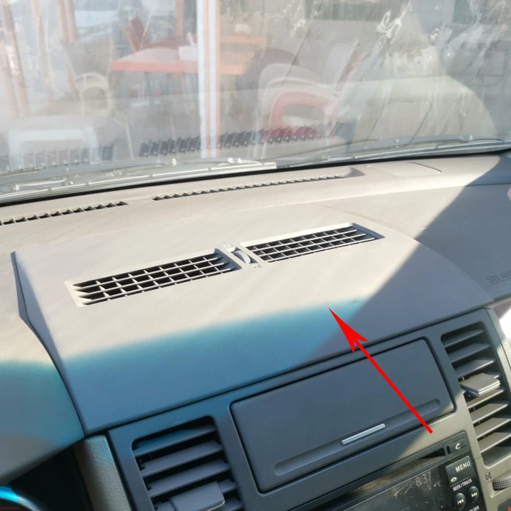 Dashboard Panel Cover LHD Car Finisher-Instrument For Nissan Tiida C11 2005-2011 Automobile Front Mounts Half Air Conditioner Vent Outlet