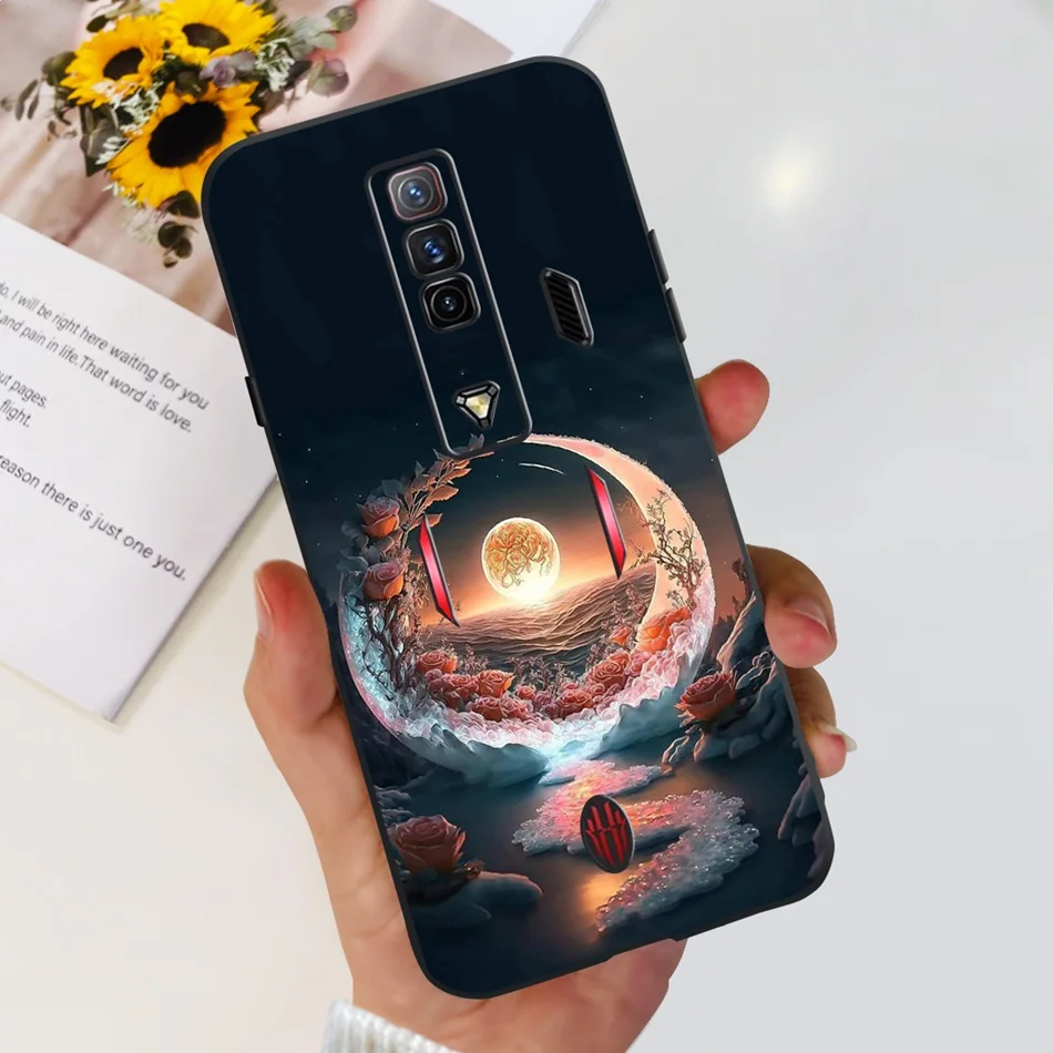 Fashion Cool Pattern Black Silicone Phone Case for ZTE Nubia Red Magic Series
