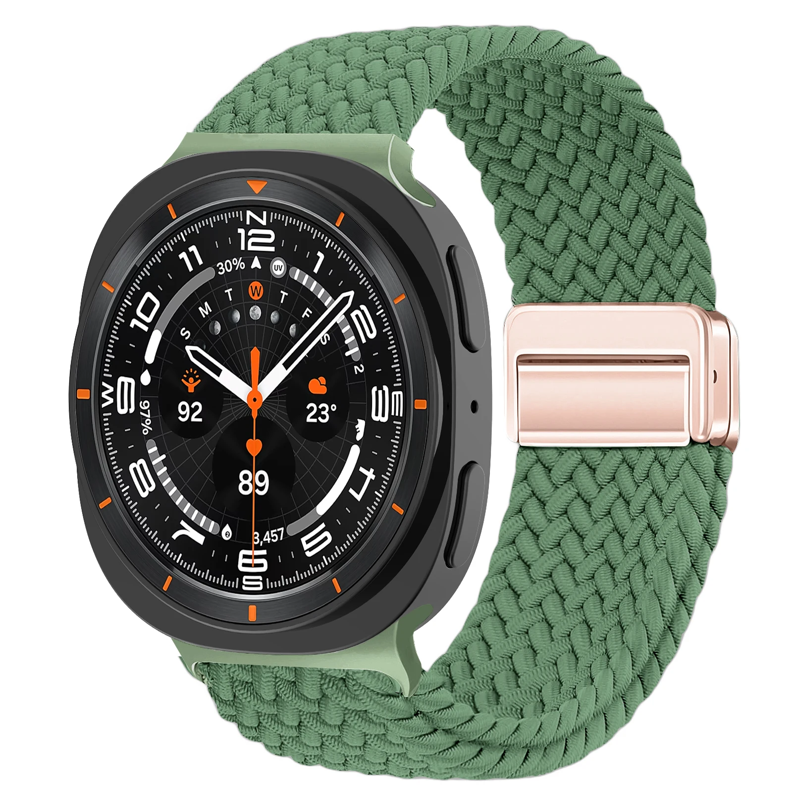 Magnetic Braided Nylon Watch Band Bracelet - Universal Fit