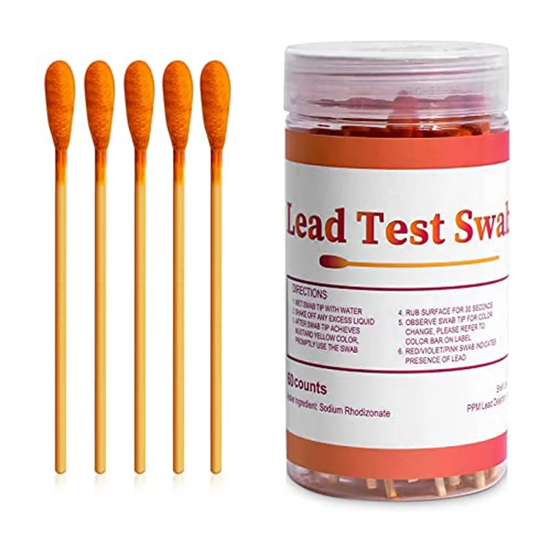 

Набор свинцовых наконечников для тестирования краски: 60 свинцовых наконечников, комплект домашних наконечников для тестирования, свинцовые наконечники, свинцовые тест-полоски