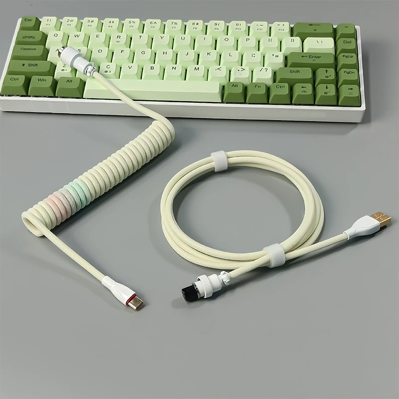 

Mechanical Keyboard Coiled cable wire type C USB keyboard cable mechanical keyboard Desktop Computer Aviation Connector Cable