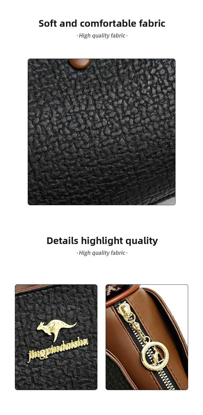 Damen-Kissentasche aus weichem Leder, stilvolle, vielseitige Handtasche mit großem Fassungsvermögen, Schulter-Crossbody-Taschen für Damen, Alltag, Arbeit, Ausflüge – Detail 11