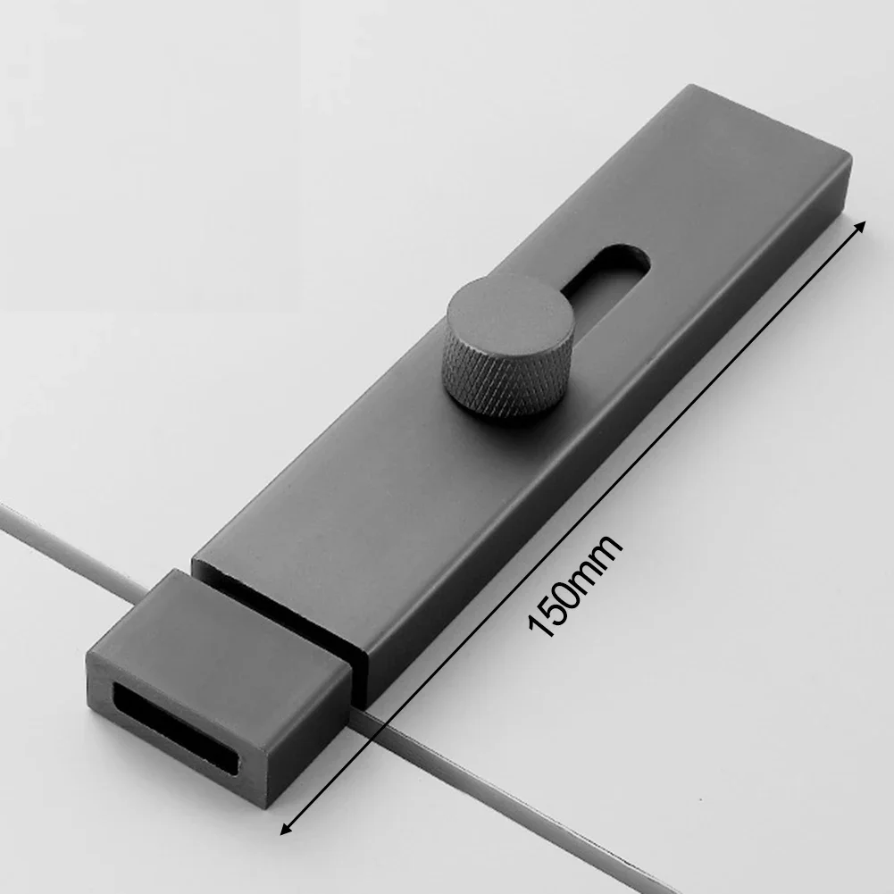 Door Latch Door Lock Cylinder Door Bolts Catch Lock Aluminum Alloy Garden Gate Shed Toilet Barn Sliding Bolt