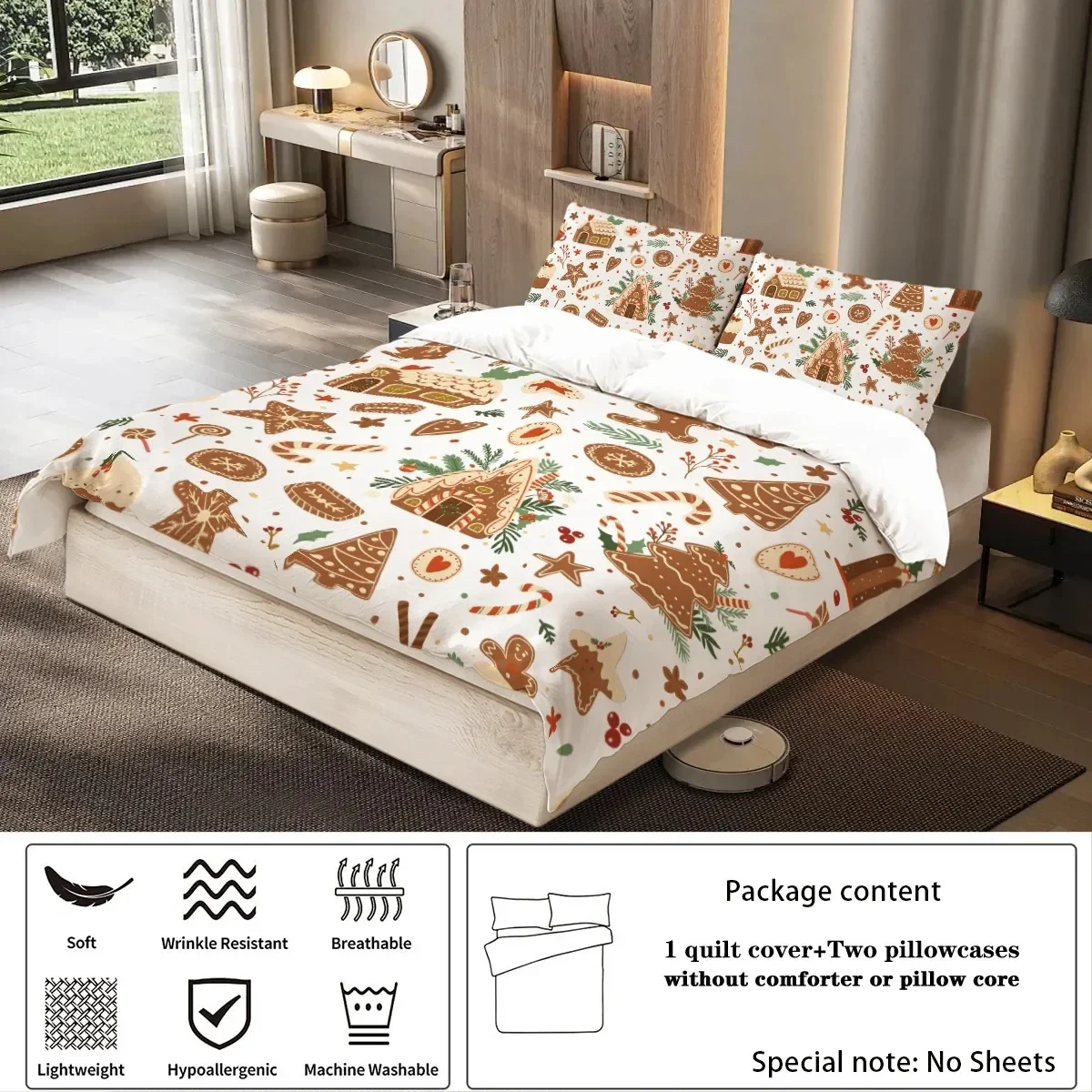 Gingerbread Cottage Bedding Set 5