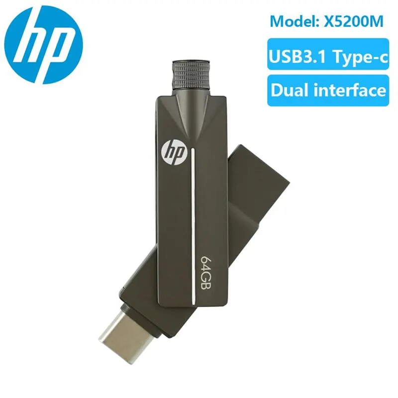 HP USB Flash Drive 3.1 Type A Type C 32GB 64GB 128GB Pen Drive PC Andriod Smartphone Memory Stick Storage U Disk usb flash drive flash drive type c pendrive