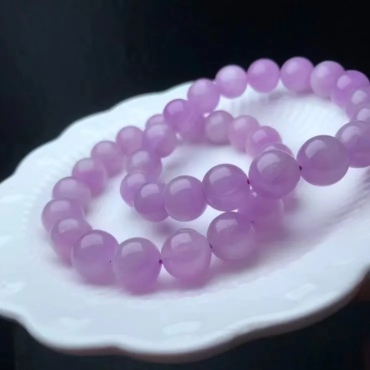 

11mm Cost Effective Natural Kunzite Crystal Pretty Color Bead Bracelet Fashion Jewelry Gift For Healing