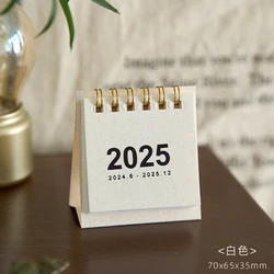 Compact Desk Calendar & Monthly Planner - Office & School Supplies | Decorative Desk Accessory for Enhanced Organization (WHITE)
