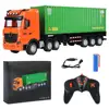 2.4GHz RC Truck Head Car Model Toys 9 Channel Simulation Engineering Transport Electric Remote Control Transport Vehicle Toy 4