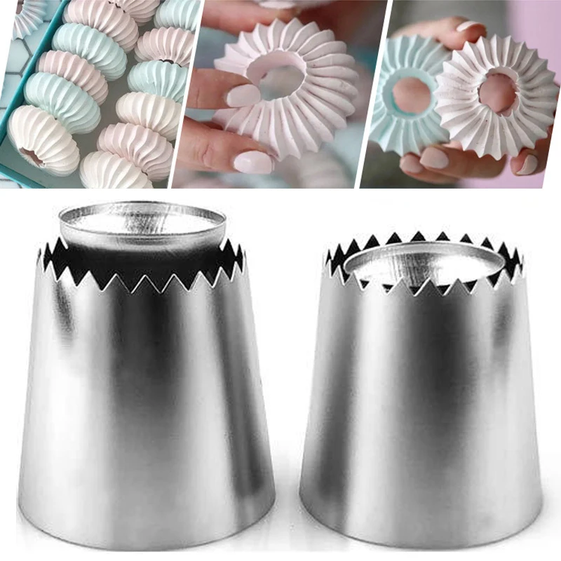 Stainless Steel Rose Pastry Nozzles Cake Decorating Tools Flower Icing Piping Nozzle Cream Cookie Cupcake Baking Accessories