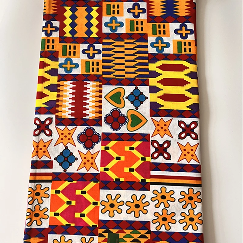 african ankara real wax block fabric african Fabric for dresses cotton fabric 6yards Ghana wax high quality