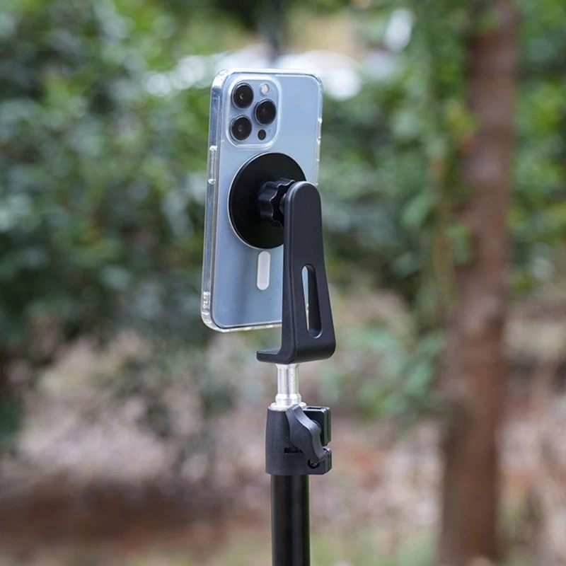 Aluminum alloy 1 4 phone mount with strong magnet force convenient