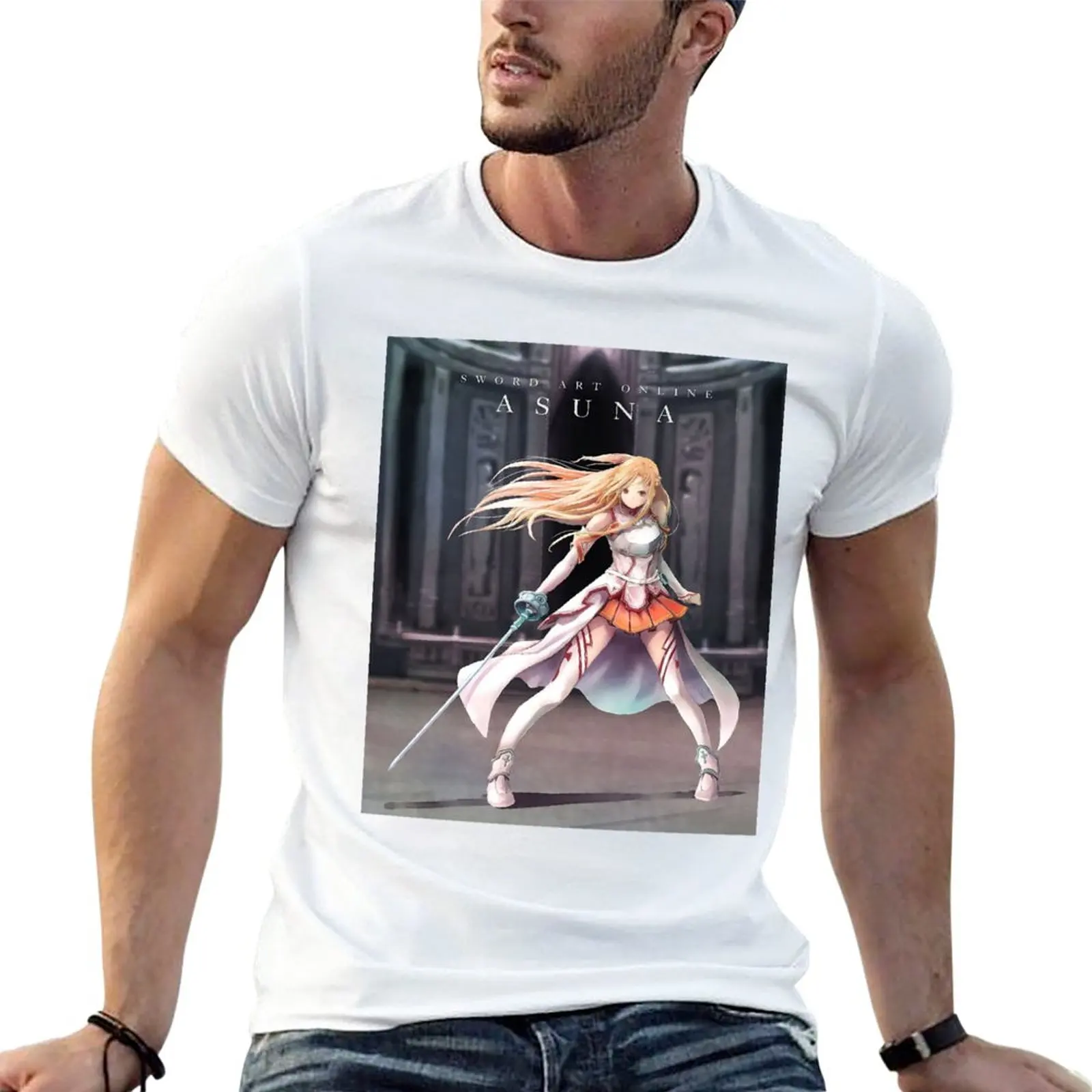 

New sword art online asuna T-Shirt sweat shirts t shirt man Blouse graphics t shirt sweat shirts, men