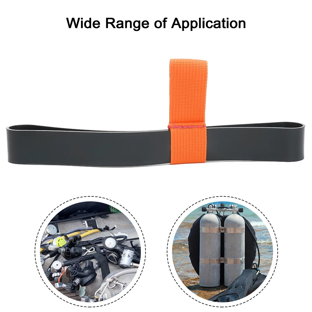 Gas cylinder hoop Side hung pressure reducing Elastic Rubber bottle NonSlip strap Diving Tanks Retainer Band accessories