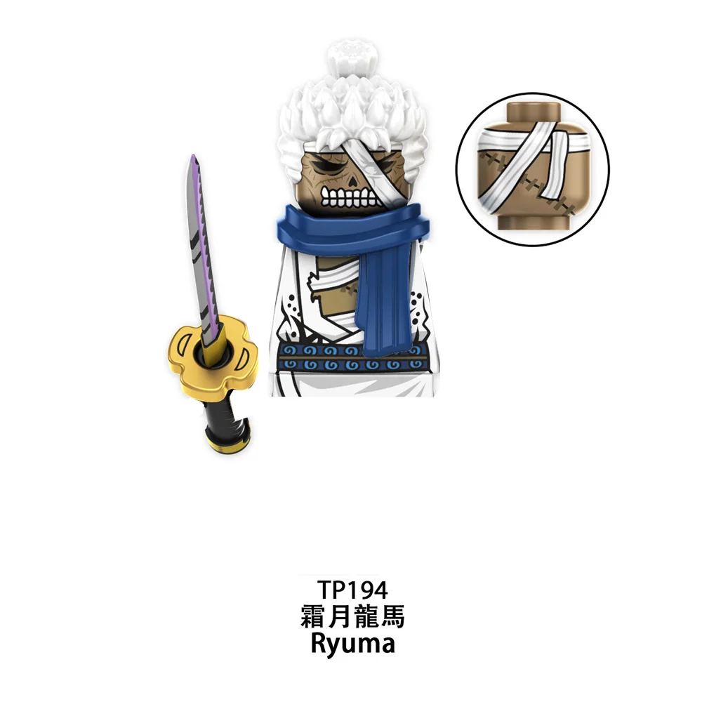 Japanese Anime Series Building Blocks Doll Limited Edition Shanks Ryuma Mini Action Figures Home Decorations Kids Hobbies Gifts