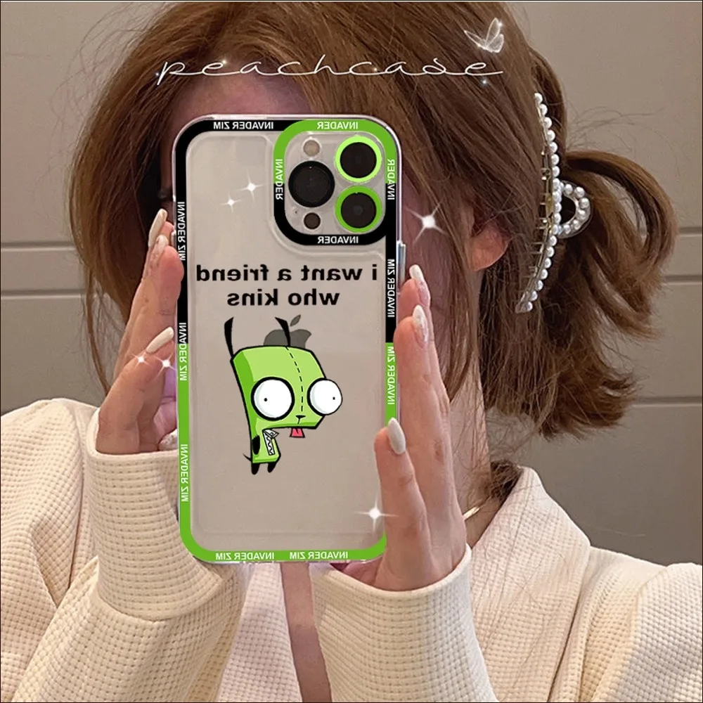 Invader Zim  11 12 13 14 ̴  ƽ XR X XS TPU  ̽, 8 7 6 ÷ SE 2020