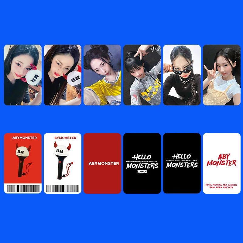 6/7Pcs/Set Kpop BABYMONSTER HELLO MONSTERS Photocards List Ahyeon