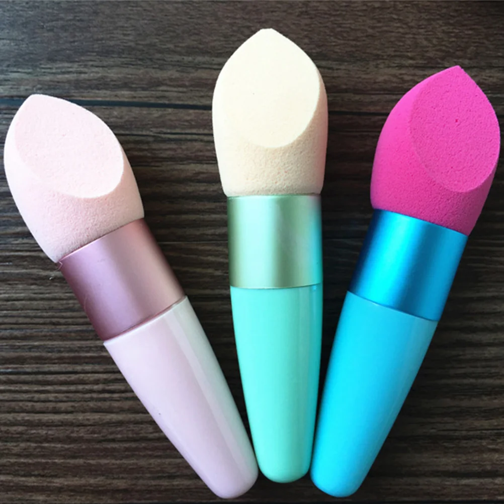 

Handle Mushroom Head Makeup Flash Foundation -corrector Sponge Blender Puff for Women (Random Color)