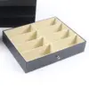 PU Leather Sunglasses Display Box Glass Window Jewelry Organizer for Glasses Rings Necklaces 4
