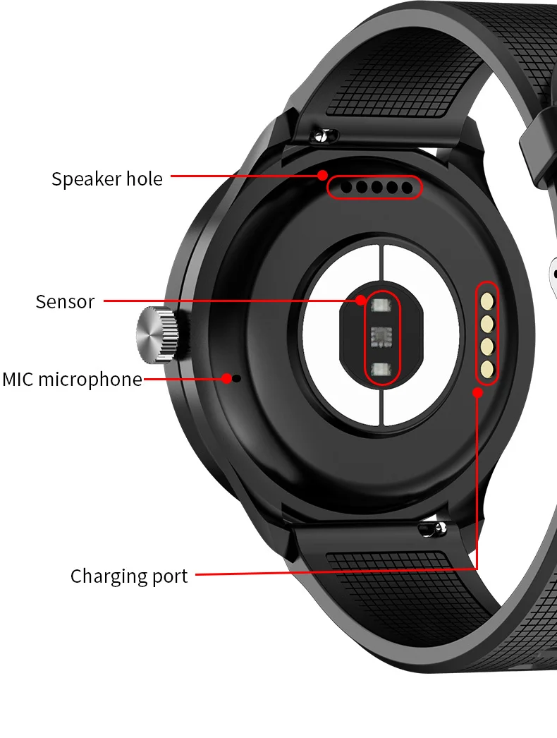 chamada resposta relógio inteligente ecgppg spo2 watches