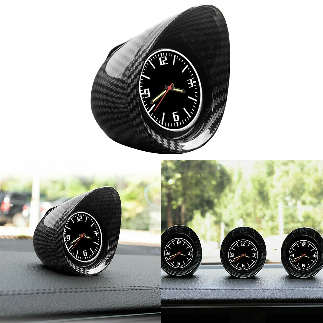 Shell Car Interior Dashboard Clock Luminous Pointer Backlight Universal