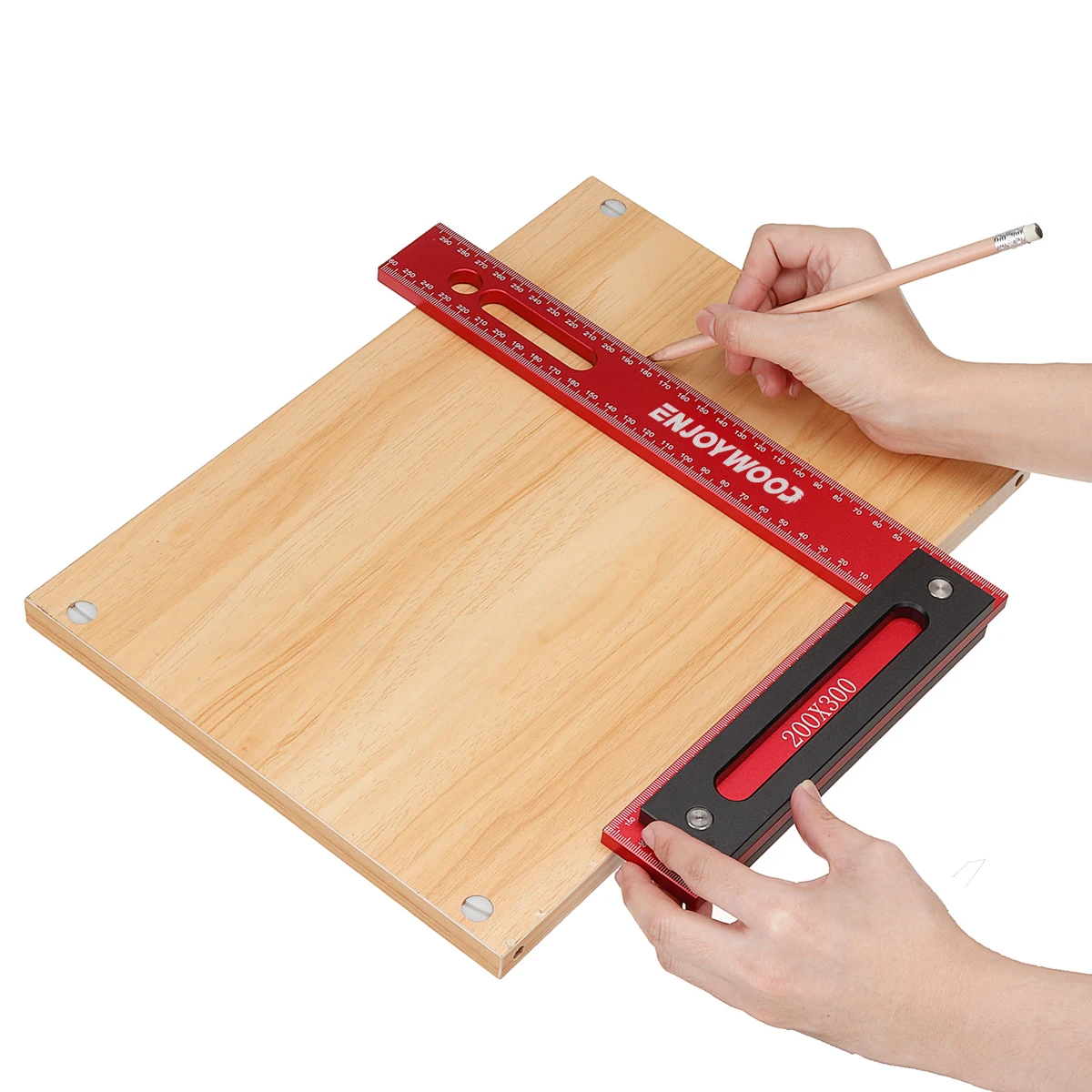 Aluminum Alloy L Shaped Square Ruler for Woodworking
