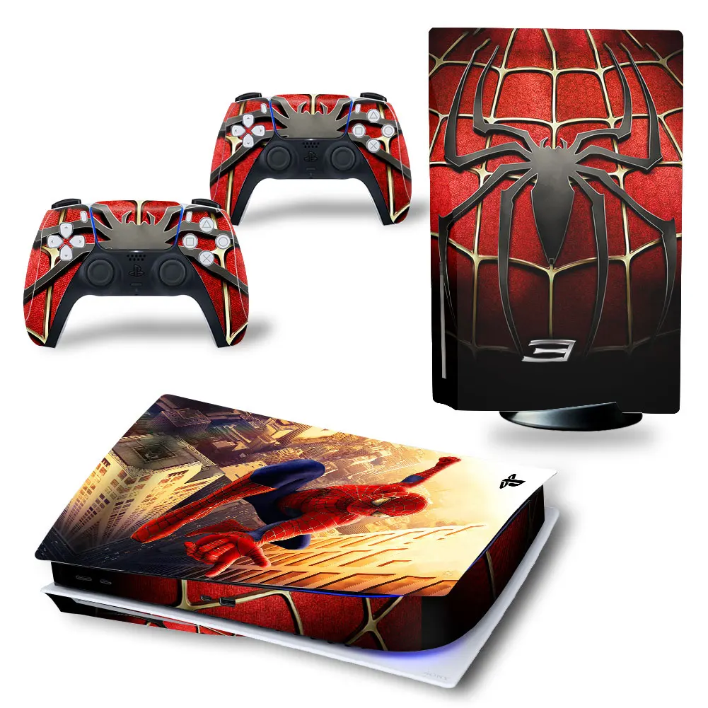 Marvel Venom PS5 Disc Edition Skin Sticker Cover Decal for PlayStation 5 Console and 2 Controllers PS5 Disc Skin Sticker Vinyl 