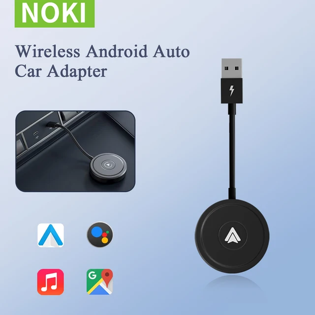 Wireless Android Auto Adapter/Dongle for OEM Factory Wired Android Auto Cars Converts Wired to Wireless Easy Setup Plug & Play