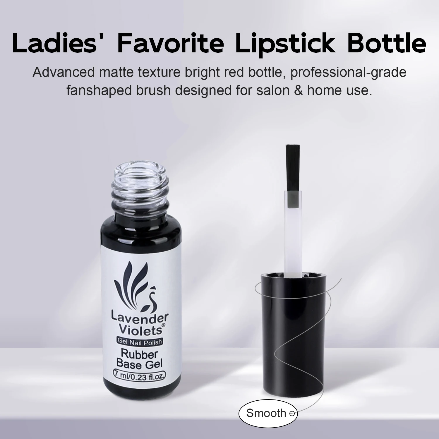 7ml Rubber Base Coat, High Adhesion Soak Off Base Gel Nail Polish, Long Lasting for Salon Quality Women Manicure Nail Art Design