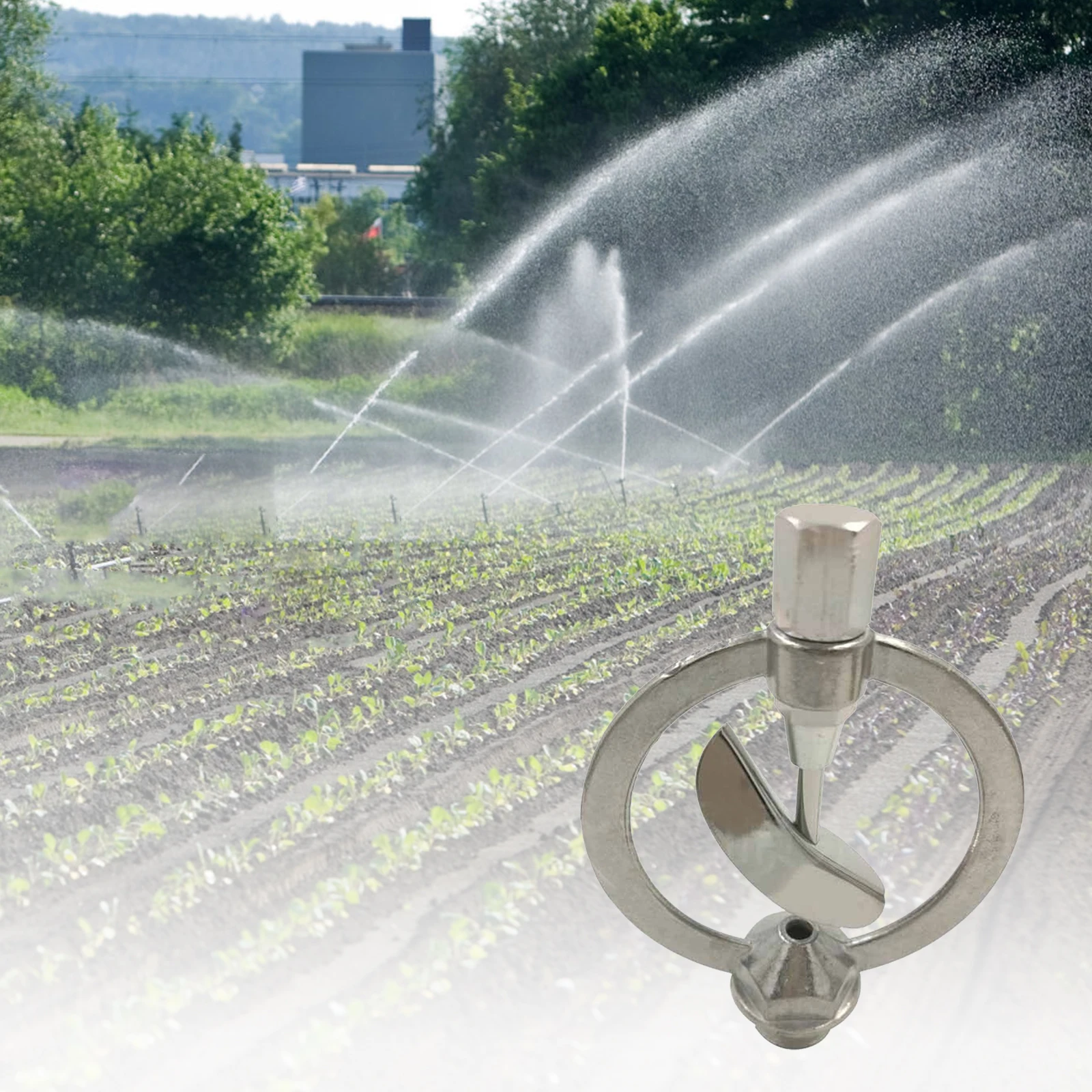 1/2" Zinc Metal Butterfly Head Irrigation Sprinkler 360 Degrees Rotary