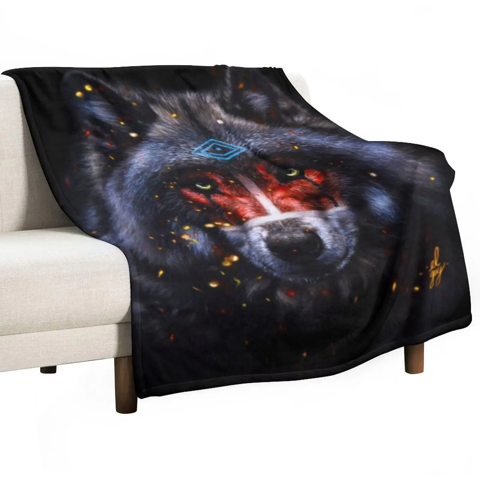 

The Shaman Throw Blanket Softest Blanket Custom Blanket Beach Blanket