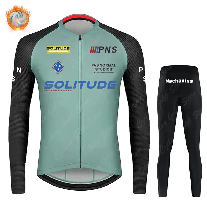

Winter Cycling Jersey Set PNS Warm Racing Bike Clothes Long Sleeve Bicycle Thermal Fleece Cycling Clothing Ropa Ciclismo