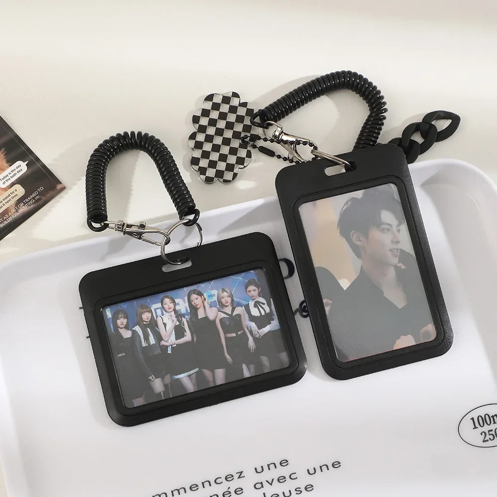 Kpop PhotoCard Holder Student Card Protective 3 Inch Idol Card Holder Photo Binder School Bag Pendent