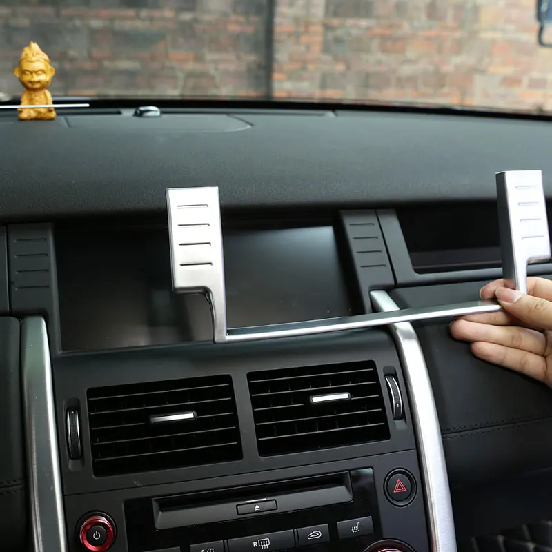 

Для Land Rover Discovery Sport 2015-2019 ABS углеродное волокно Автомобильная навигационная рамка Обложка отделка наклейки автомобильные аксессуары