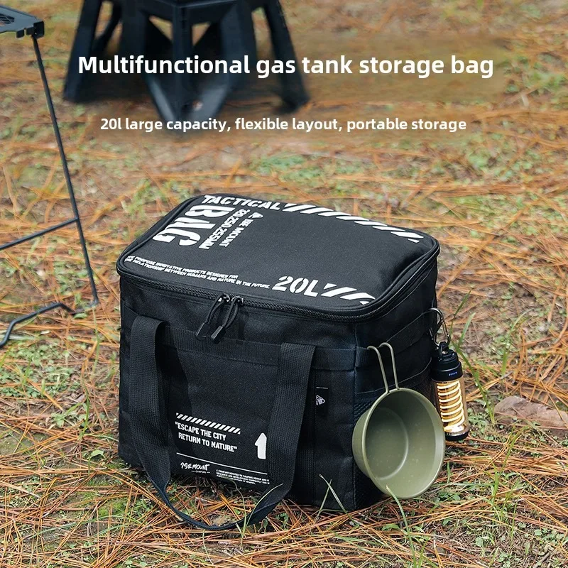Outdoor Storage Bag Set 20L Pot Cooker Gas Tank Storage Bag Camping Picnic