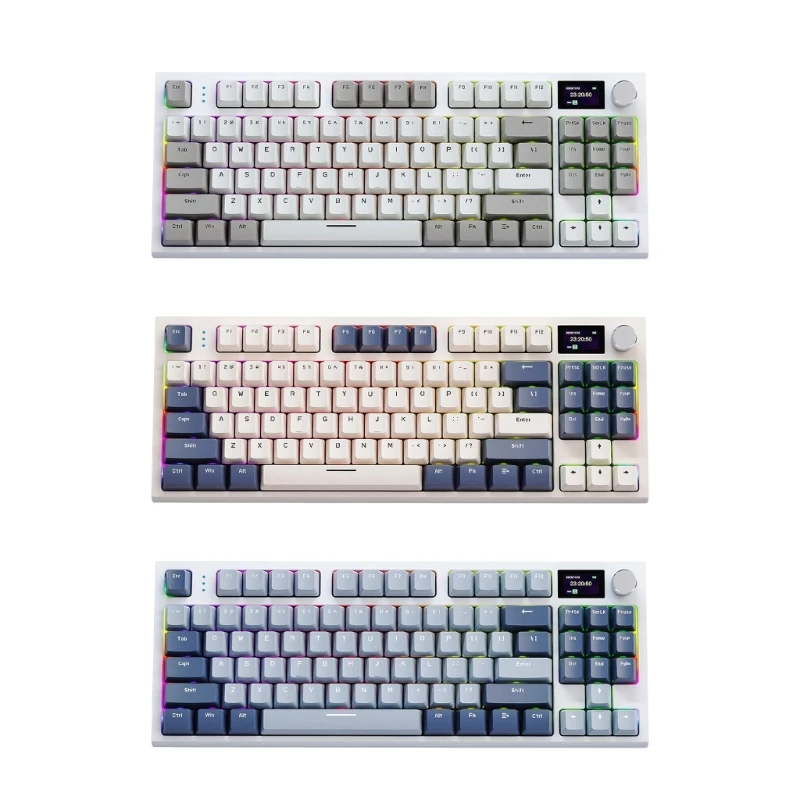 

2,4 ГГц/проводное соединение, игровая клавиатура RGB с возможностью горячей замены, беспроводная клавиатура