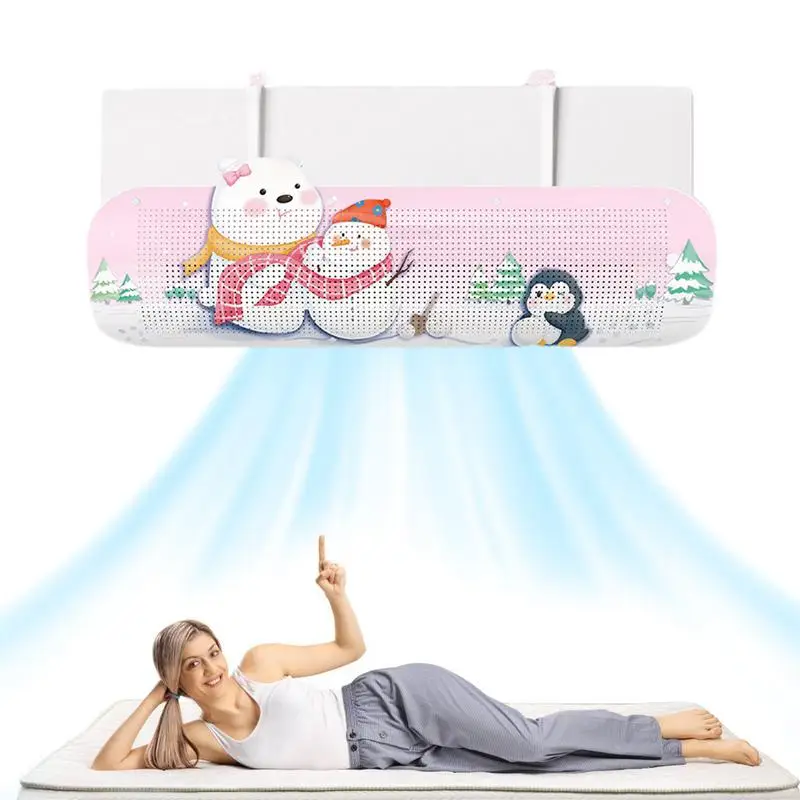 

Air Conditioner Deflector Adjustable Air Conditioning Deflector Kawaii Bear Design Adjustable Wind Baffle Direction For AC