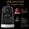 Barista System Coffee and Espresso Machine Combo with Frother, Matte White 3